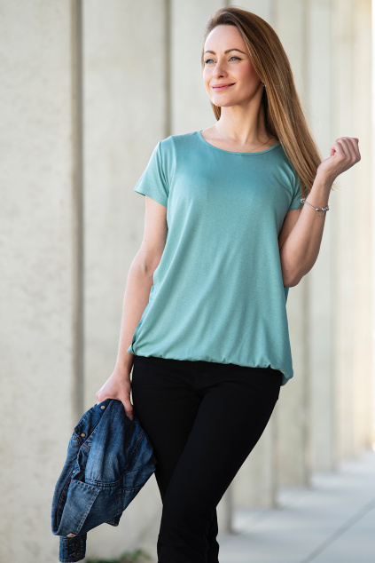 Kojicí halenka Zara VISKÓZA mint