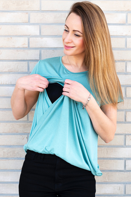 Kojicí halenka Zara VISKÓZA mint