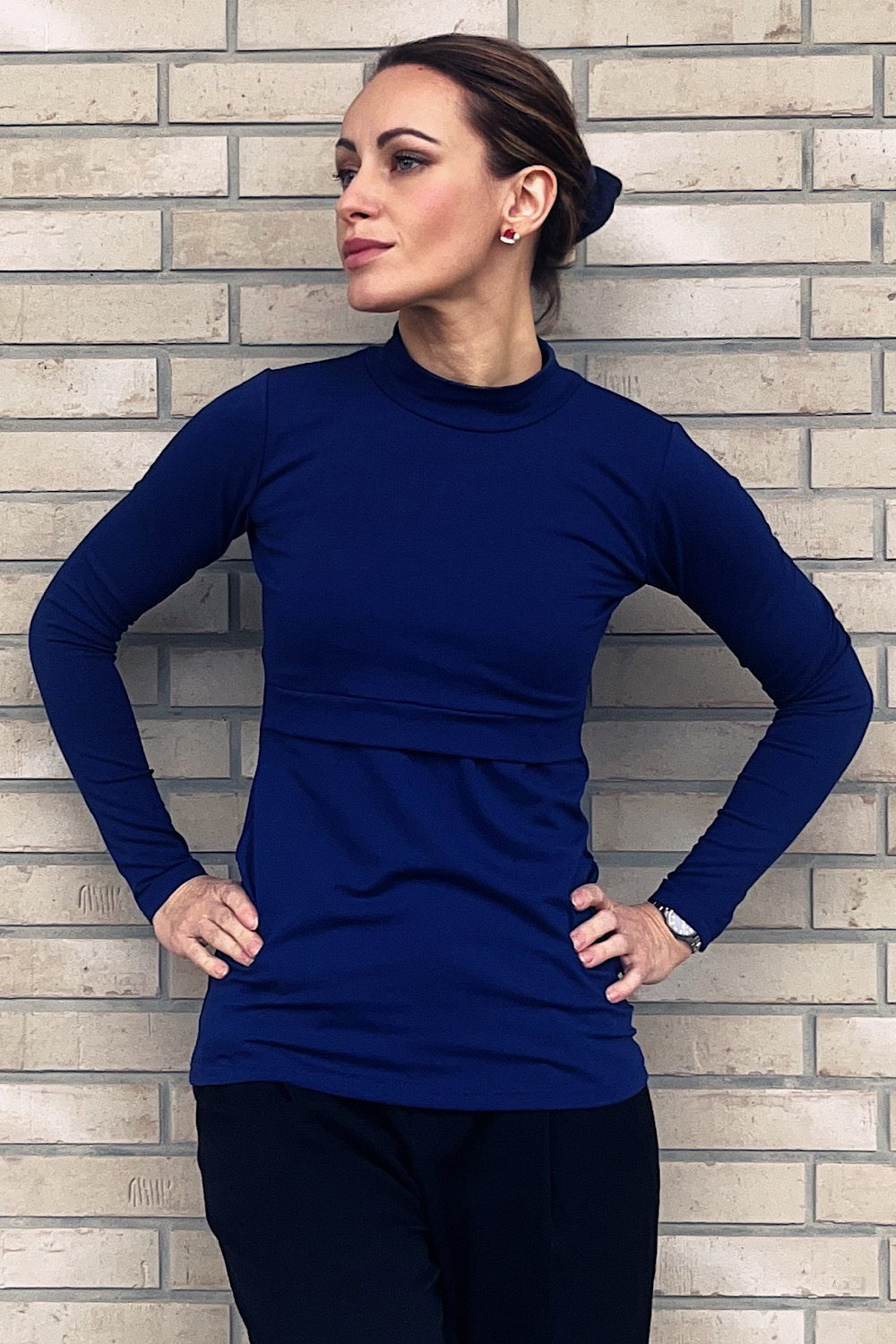 Krásná mamka Adaptivní tričko Victoria deep blue