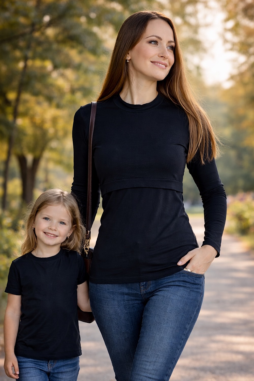 Krásná mamka Adaptivní tričko Victoria black