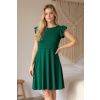 Adaptivní šaty Amalie deep green - volánky