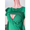 Adaptivní šaty Amalie deep green - volánky