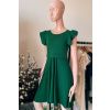 Adaptivní šaty Amalie deep green - volánky