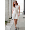 Adaptivní šaty Amalie creamy volánek s krajkou