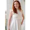 Adaptivní šaty Amalie creamy volánek s krajkou