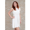 Adaptivní šaty Amalie creamy volánek s krajkou