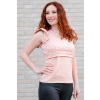 Adaptivní tričko Paola milky way pink - volánky