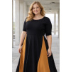 Adaptivní šaty Midi black/karamel