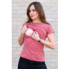 Kojicí tričko RAINDROPS CARMINE
