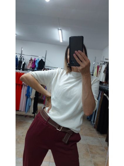 Krémový elegantný dámsky pulóver Wanda, Krémová (Veľkosť UNI)