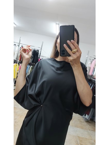 Nohavicový komplet spoločenský Devera, Čierna (Veľkosť 36)