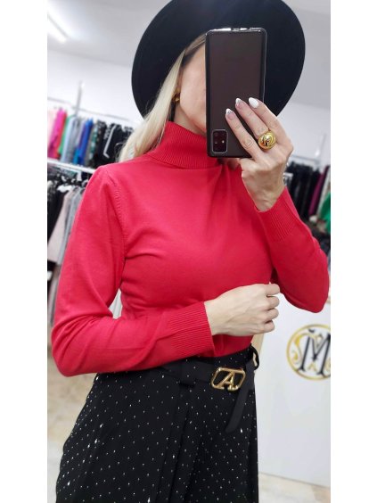 Červený rolák Ruby, Červená (Veľkosť UNI)