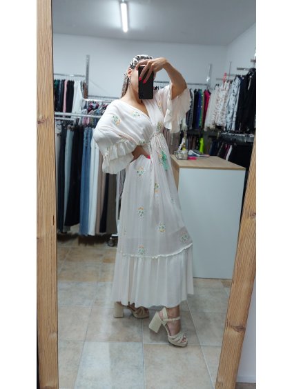 Indické šaty Talany, Ružová (Veľkosť UNI)