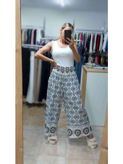 Široké nohavice pre moletky, Čierna (Veľkosť UNI)