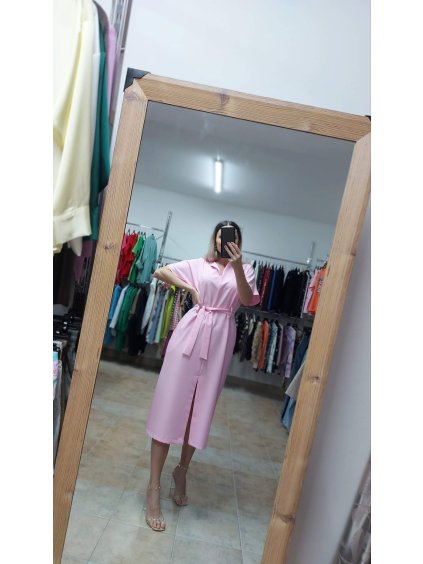 Ružové šaty Linea, Ružová (Veľkosť UNI)