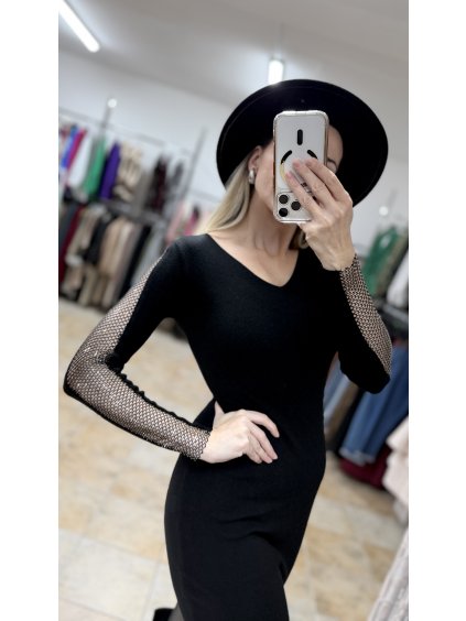 Čierne šaty na oslavu Shayla, Čierna (Veľkosť UNI)