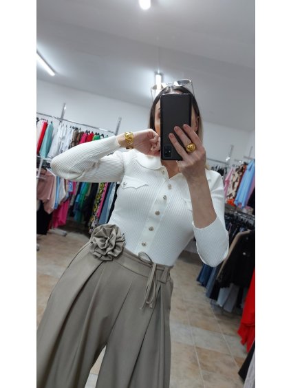 Biele body Anne, Biela (Veľkosť UNI)