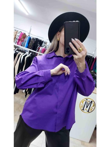 Fialová košeľa Lavela (Veľkosť UNI)