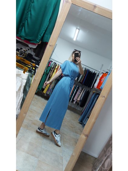 Teplákové šaty Comfina, Modrá (Veľkosť UNI)