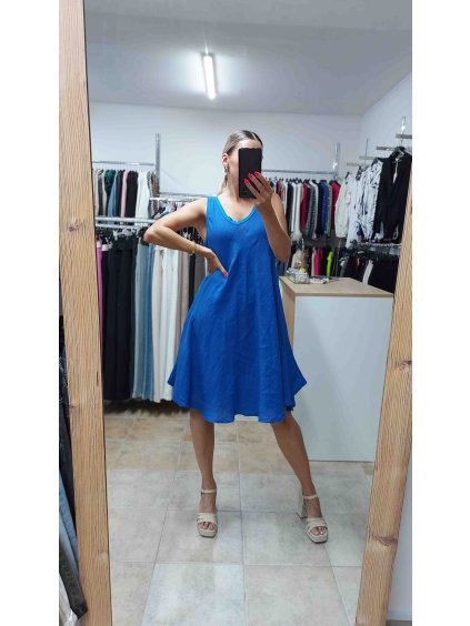 Dovolenkové šaty Selia, Modrá (Veľkosť UNI)