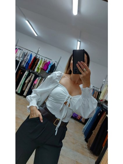 Biely top Aroa, Biela (Veľkosť UNI)