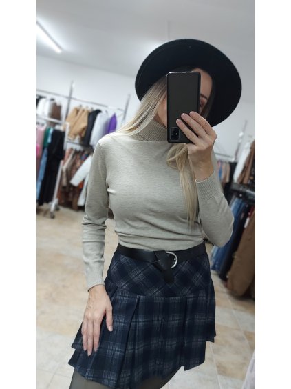 Sivobéžový rolák dámsky Anya, Béžová (Veľkosť UNI)