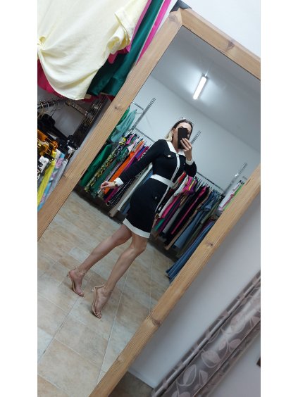 Elegantné šaty do práce, Čierna (Veľkosť UNI)