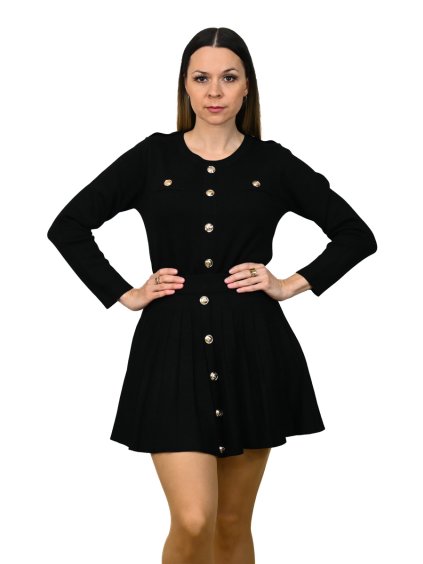 Čierny dámsky sukňový komplet, Čierna (Veľkosť UNI)