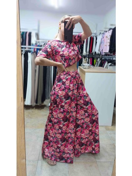 Dámsky letný komplet Rosenia, Ružová (Veľkosť UNI)