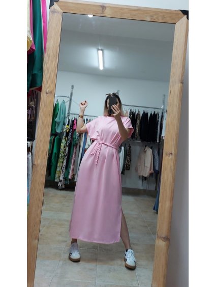 Ružové letné šaty Lysandra, Ružová (Veľkosť UNI)