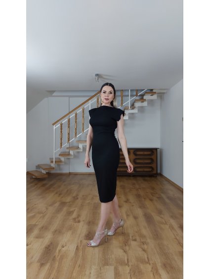 Šaty bez rukávov Nola, Čierna (Veľkosť UNI)