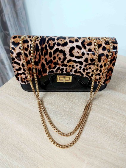 Kabelka s leopardím vzorom Anabel