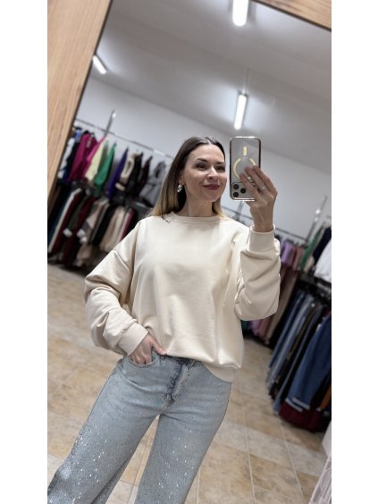 Dámska béžová mikina Precious UNI