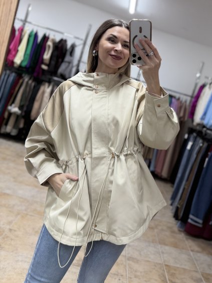 Béžová prechodná jarná parka dámska Flow UNI