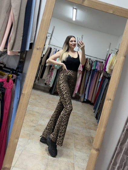 Dámske leopardie legíny Simea