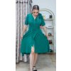 Zavinovacie zelené šaty Florence, Zelená (Veľkosť 42)