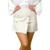 Elegantné kraťasy s vysokým pásom, Biela (Veľkosť S)