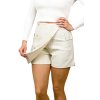 Elegantné kraťasy s vysokým pásom, Biela (Veľkosť S)