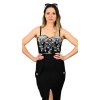 Elegantný top na svadbu Madelaine, Čierna (Veľkosť S)