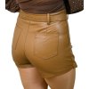 Kraťasová sukňa s retiazkou, Hnedá (Veľkosť M)