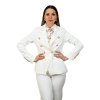Biele sako so zlatými gombíkmi, Biela (Veľkosť S)