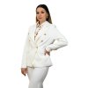 Biele sako so zlatými gombíkmi, Biela (Veľkosť S)