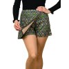 Vzorované sukňo šortky Anika, Zelená (Veľkosť S)