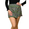 Vzorované sukňo šortky Anika, Zelená (Veľkosť S)