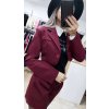 Crop sako Burgundy, Bordová (Veľkosť UNI)