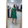 Dámske letné ľanové šaty Selia, Zelená (Veľkosť UNI)