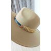 Klobúk so zlatou aplikáciou, Béžová (Veľkosť UNI)