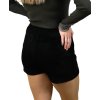 Zateplené kraťasy so striebornými nitmi, Čierna (Veľkosť UNI)