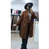 Hnedý kabát Chocolate, Hnedá (Veľkosť UNI)