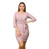 Dámske trblietavé šaty, Ružová (Veľkosť UNI)